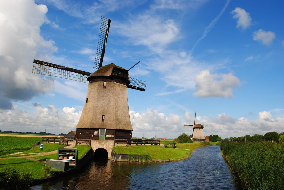 Windmühlen in Holland Foto & Bild | landschaft, bach, fluss & see