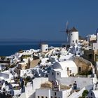 Windmühlen in Oia, Santorin