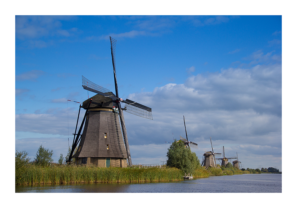 Windmühlen in/von Kinderdijk