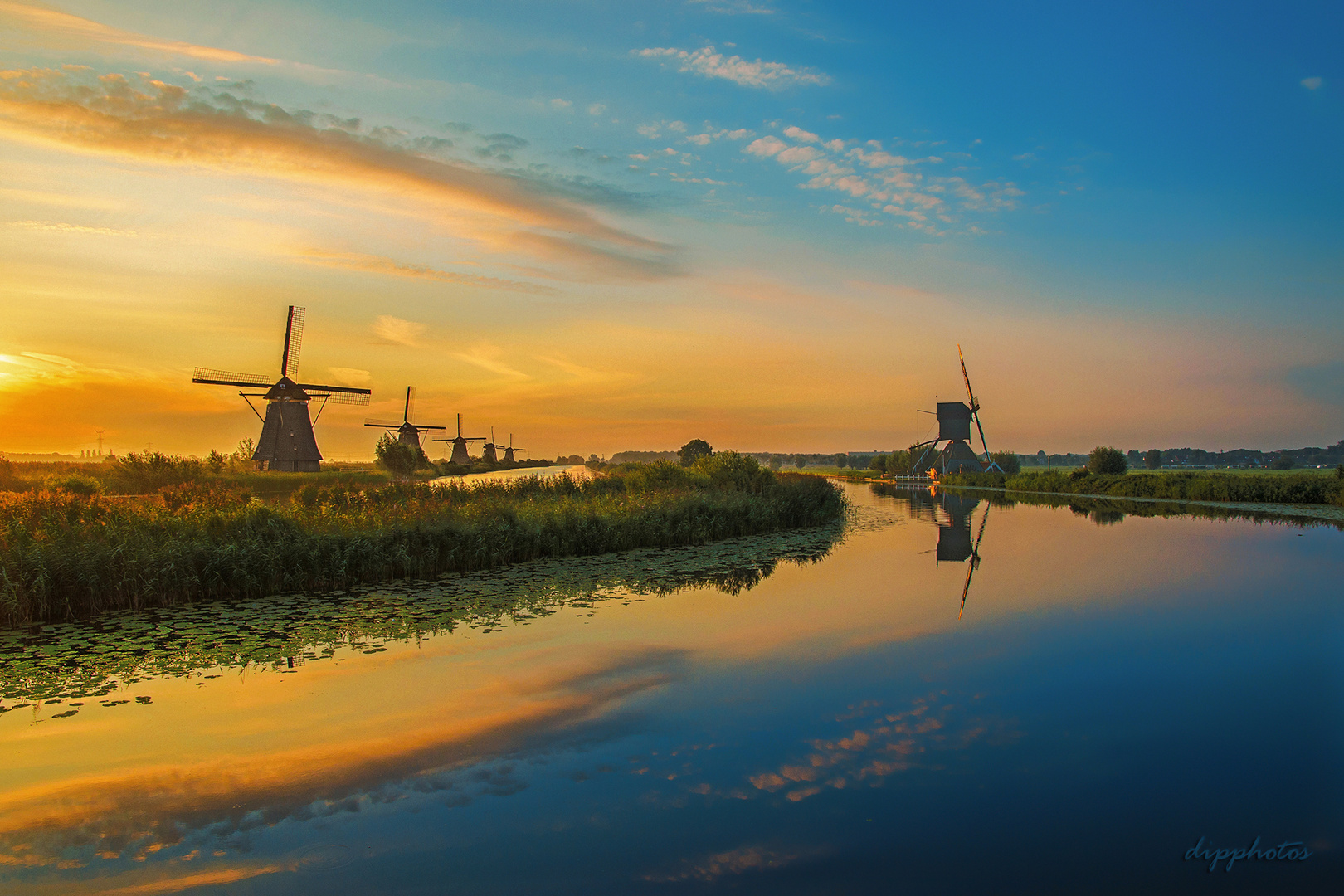  Windmühlen von Kinderdijk