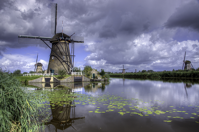 Windmühlen von Kinderdijk Foto & Bild | niederlande, natur ...