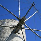 Windmühlenfront auf Karpathos, Olympos