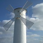 Windmühlenrichtbake in Swinemünde von der Seeseite aus