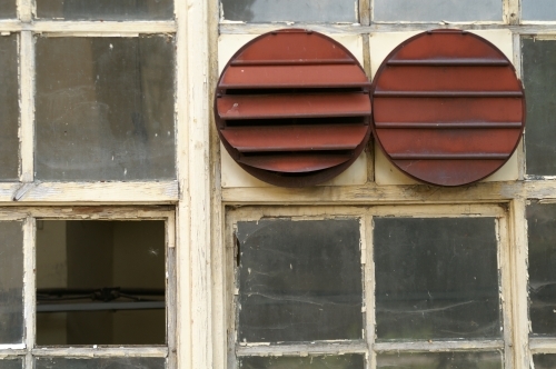 window of old brewery