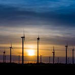 Windpark an der Nordsee südlich von Heide