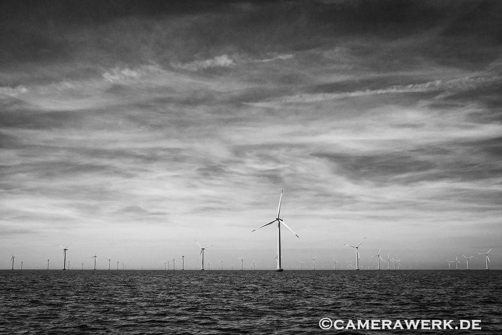 Windpark auf See