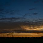 Windpark im Abendlicht