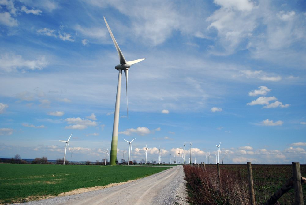 Windpark-Landschaft