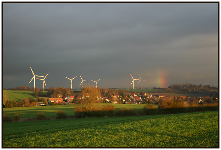 Windpark & Regenbogen