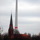 Windpark und Kirche Altenwerder