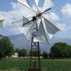 Windrad auf der Lassithi-Hochebene auf Kreta