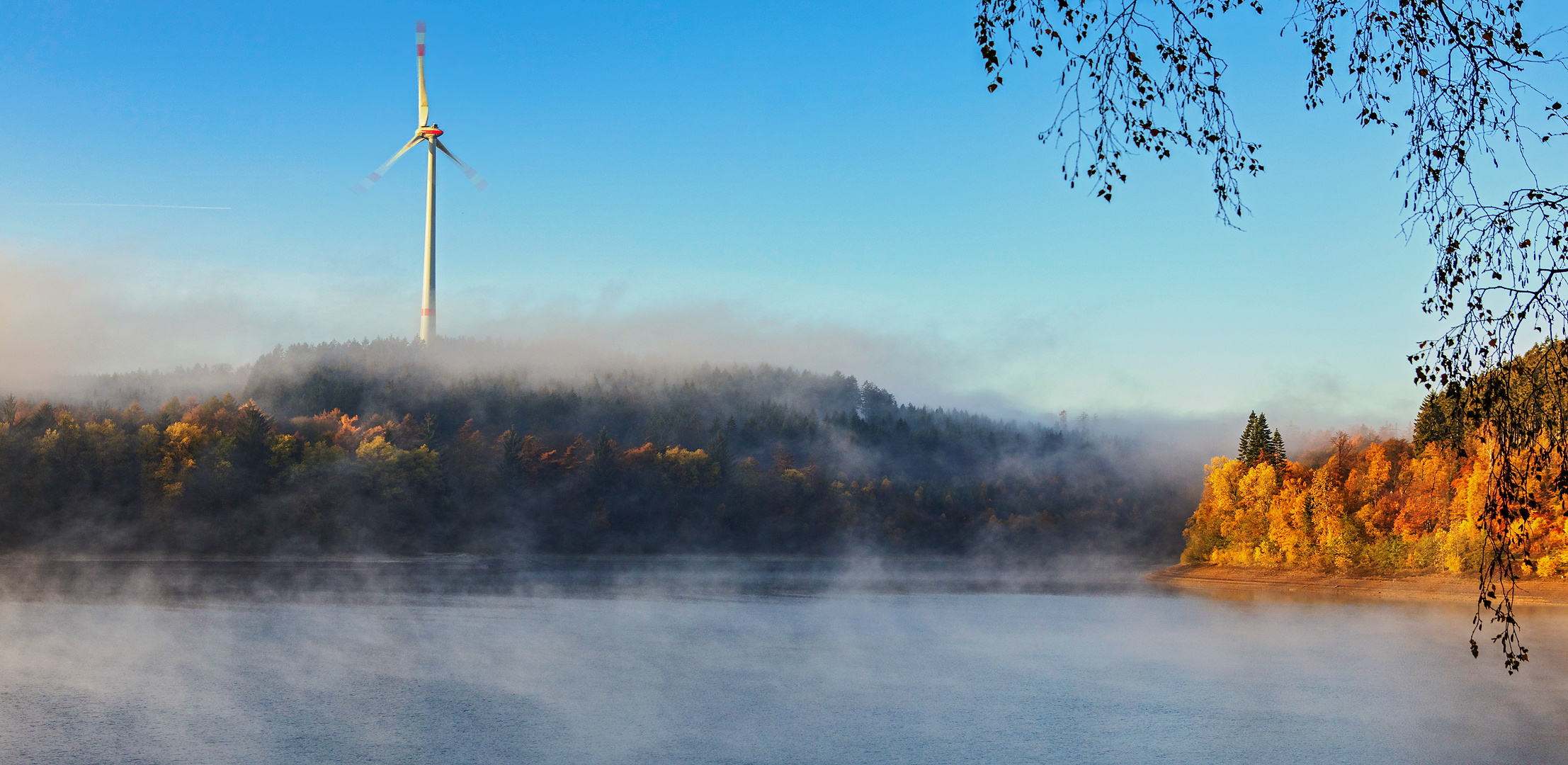 Windrad in Bewegung