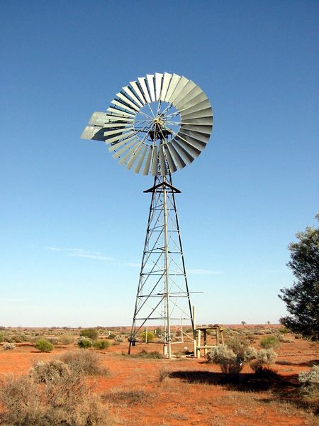 Windrad in Glendambo