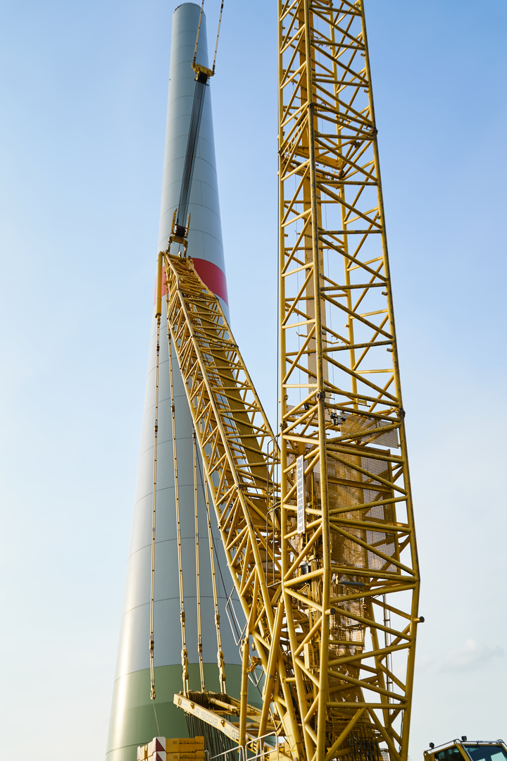 Windradbau bei Wolkenstein, Sachsen 4