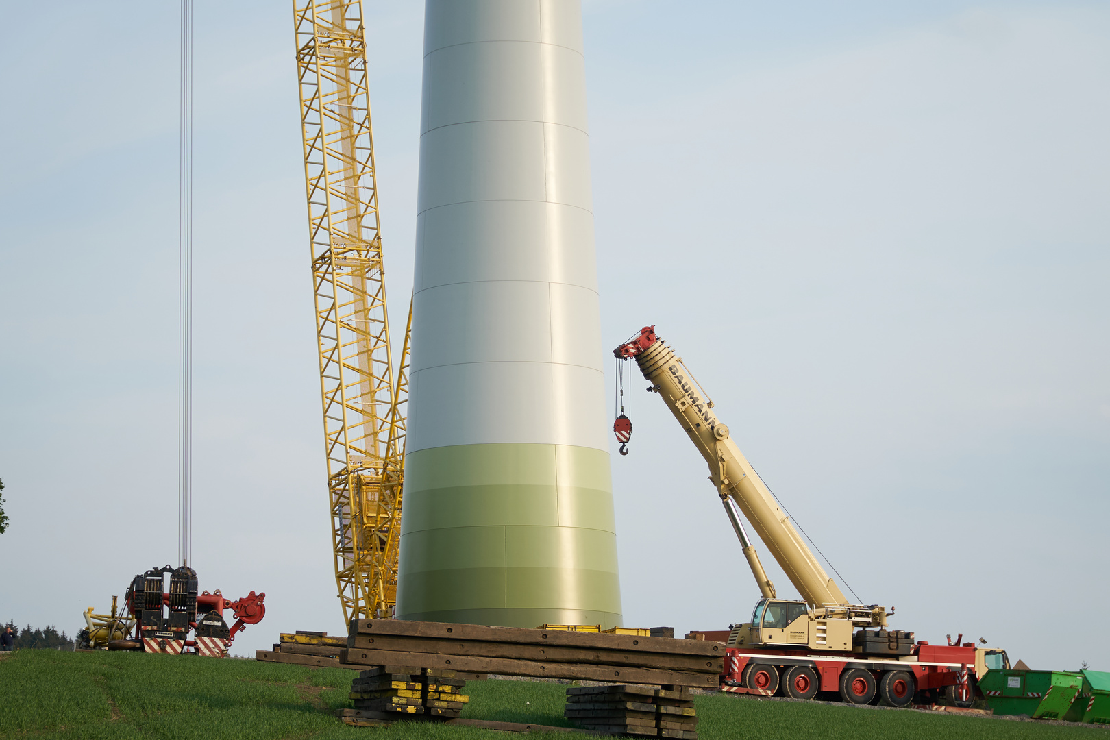 Windradbau bei Wolkenstein, Sachsen 8