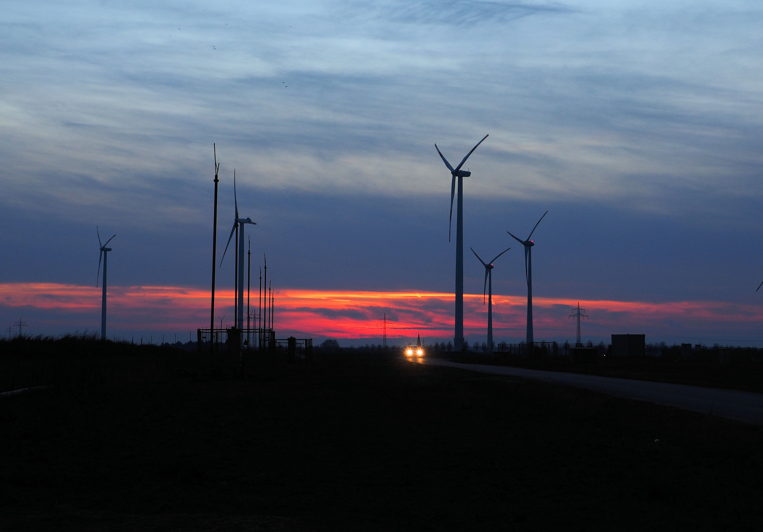 Windräder am Abend....