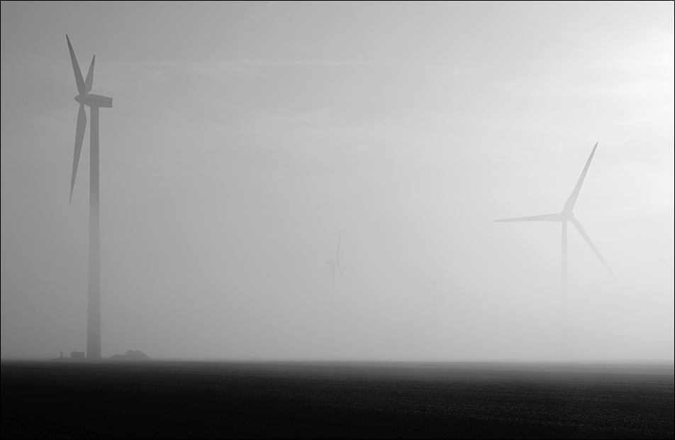 Windräder am Morgen