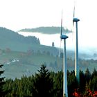 Windräder am Schauinsland  /  Holzschlägermatte