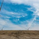 Windräder an den Deltawerken in Zeeland