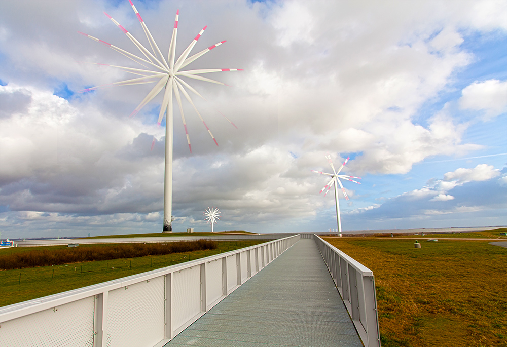 Windräder auf dem Energieberg