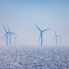 Windräder - auf dem Meer mit der Fähre