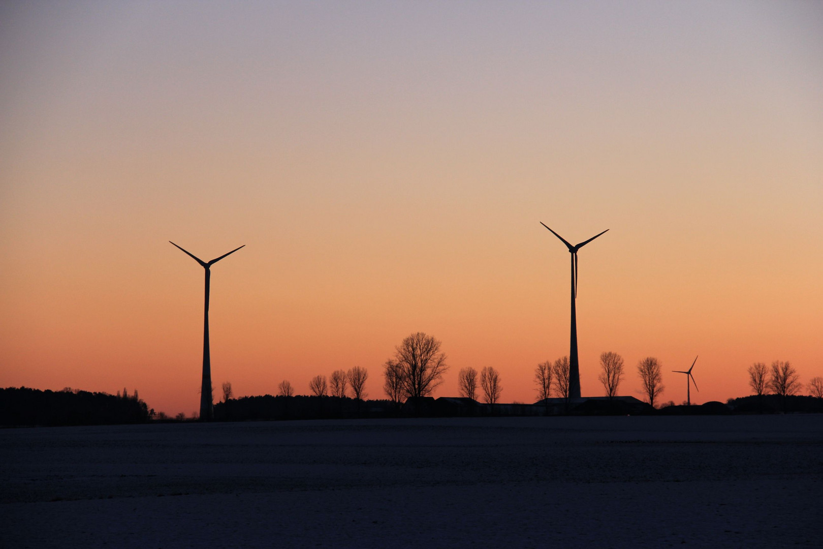 Windräder bei -18°