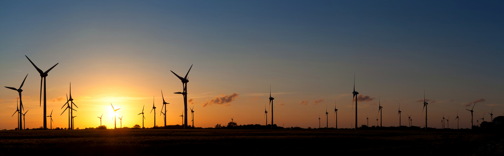 Windräder bei Hage / Ostfriesland - Panorama