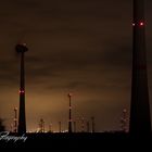 Windräder bei Nacht