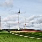 Windräder im Bau