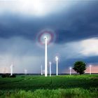 Windräder im Gewitter - mit Graufilter