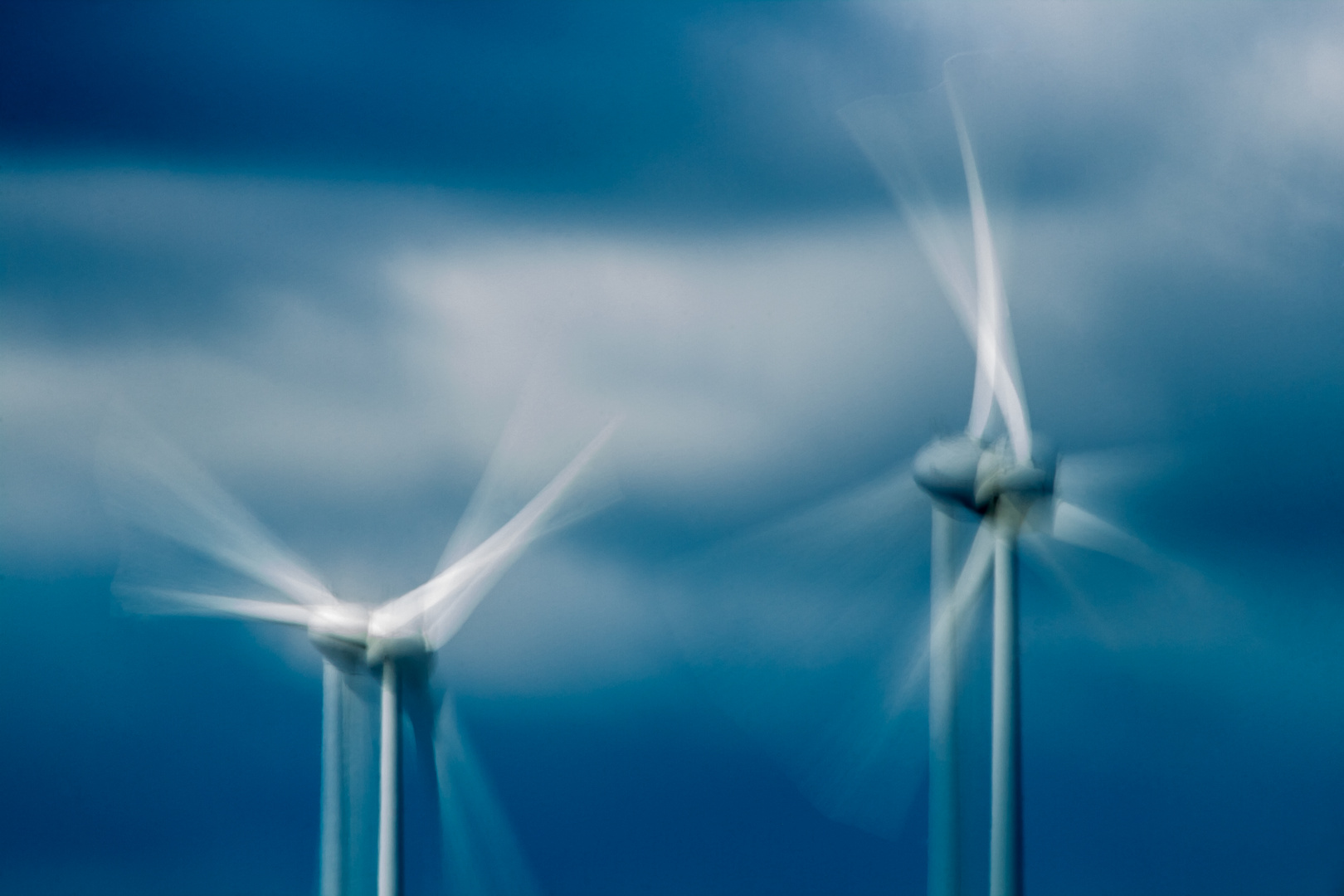 Windräder in Bewegung