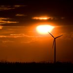 Windräder Silhouette