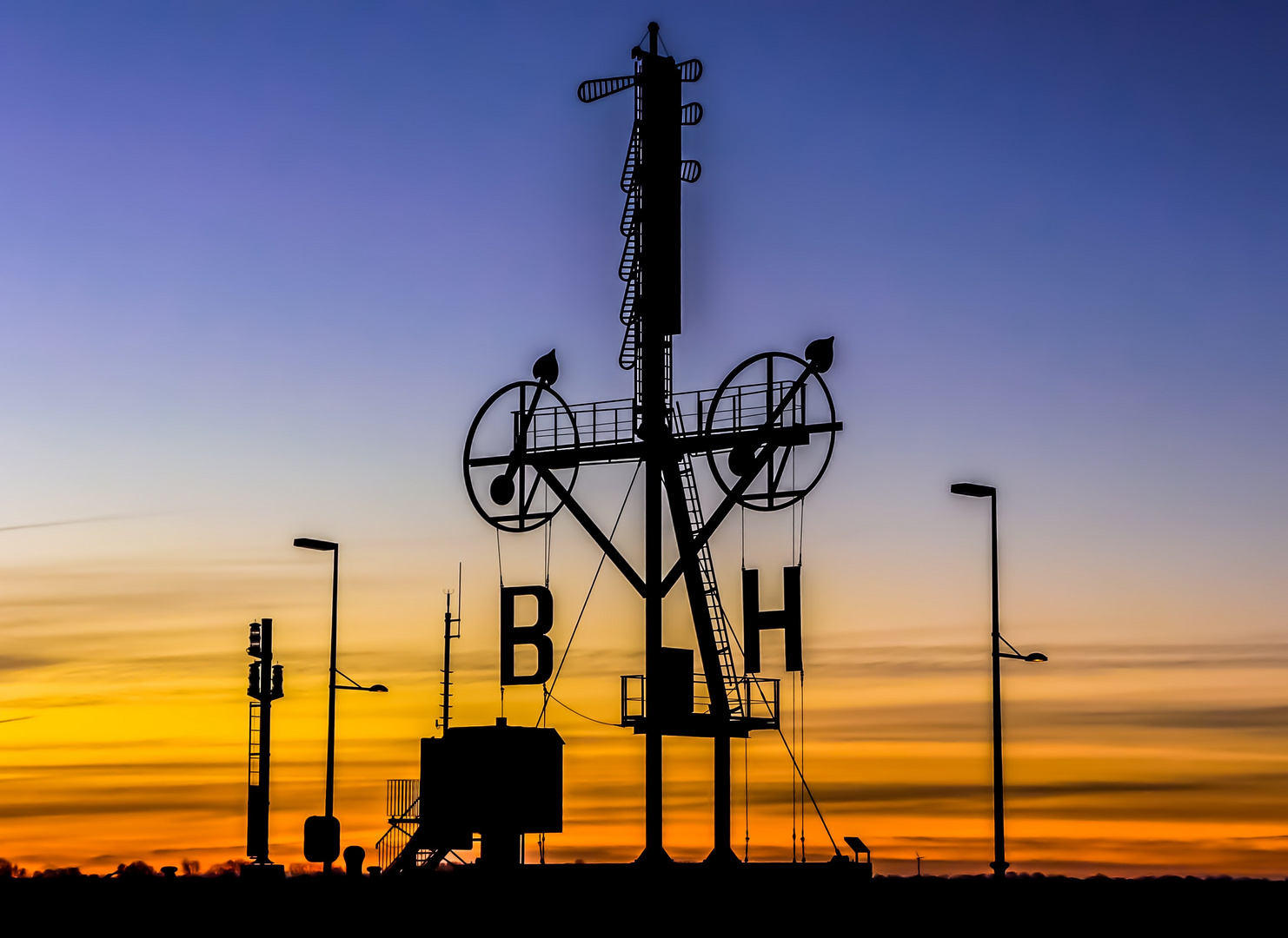 Windsemaphore an der Weser 