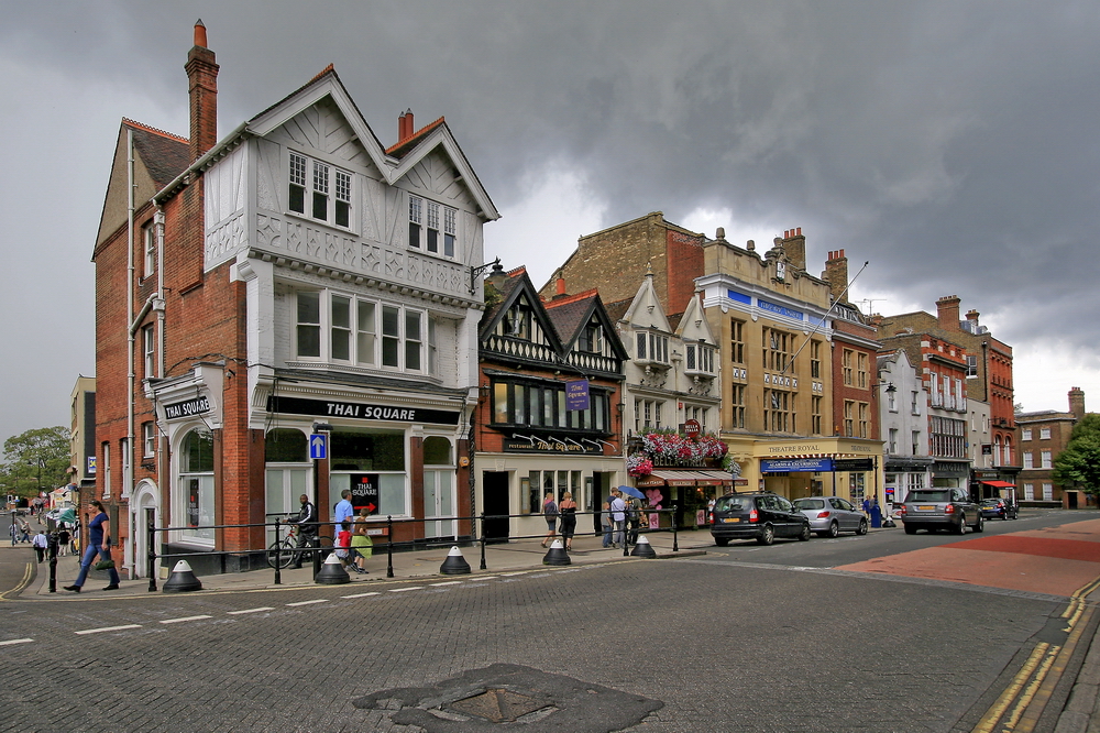 Windsor Castle - eine Straßenansicht