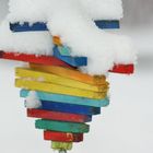 Windspiel im Schnee