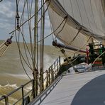 Windstärke 7 auf dem Ijsselmeer