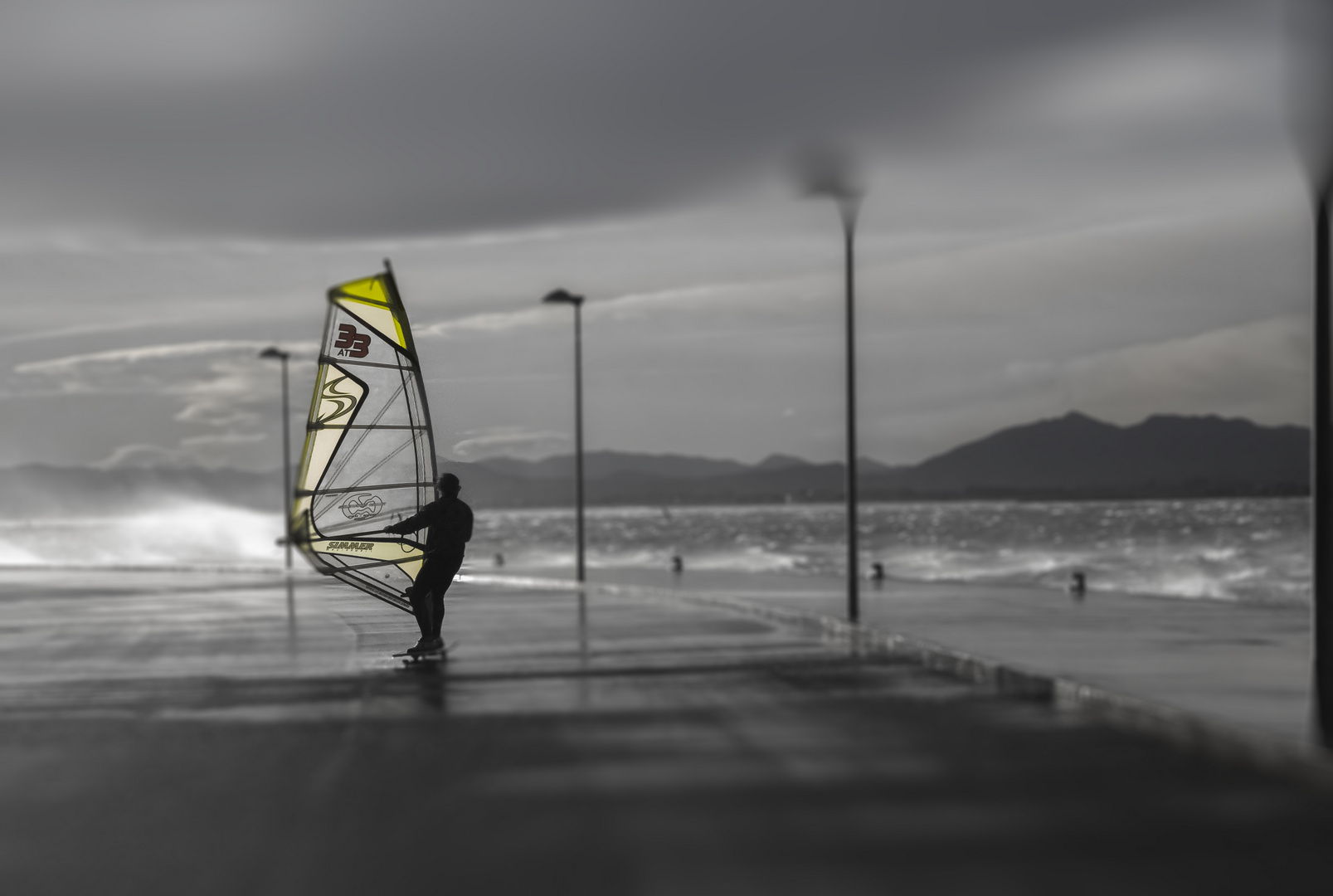 Windsurf en tierra