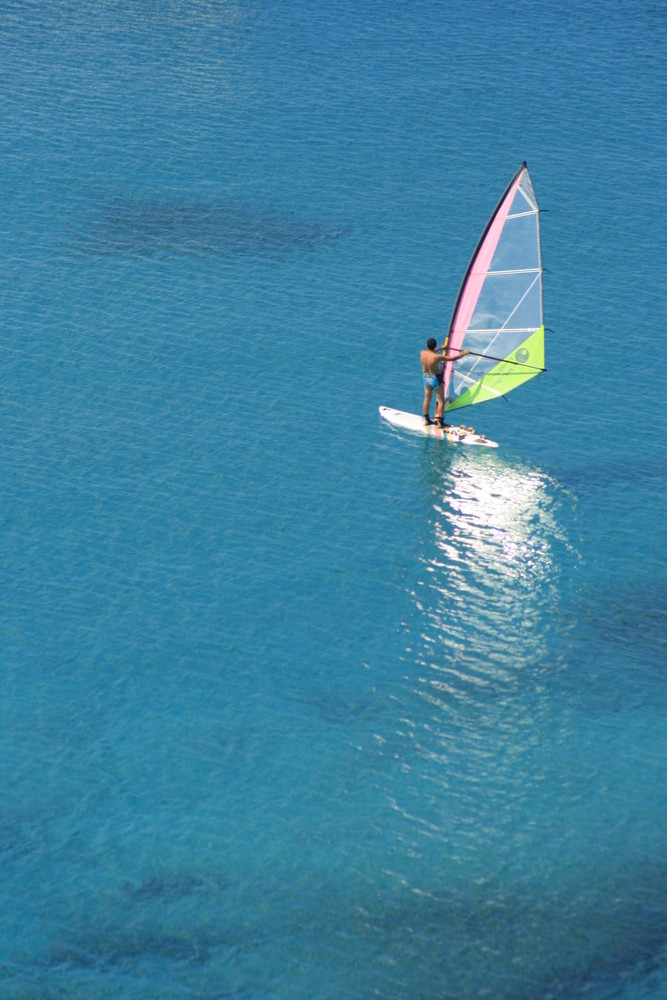 Windsurf sin olas