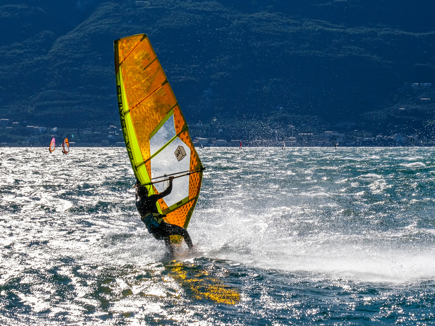 Windsurfer auf dem Gardasee