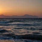 Windsurfer im Sonnenuntergang