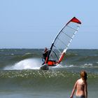 Windsurfer und ein Mädel