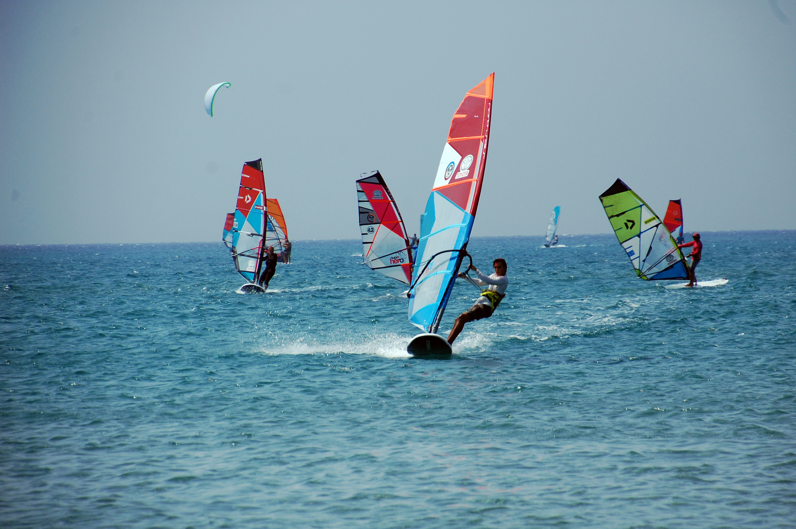 Windsurfing at Prasonisi Beach