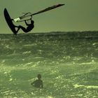 windsurfing brutal beach