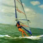 windsurfing girl