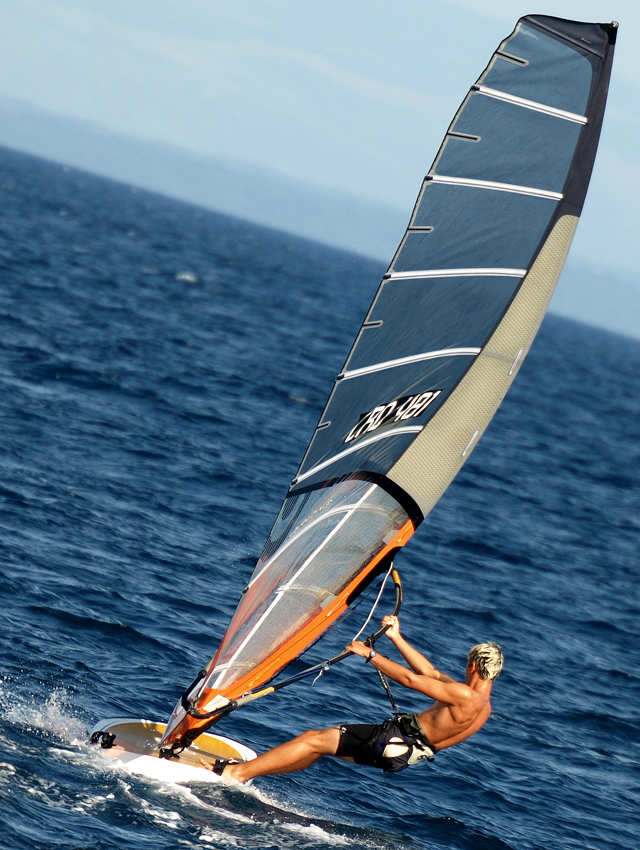 Windsurfing on Adriatic Sea