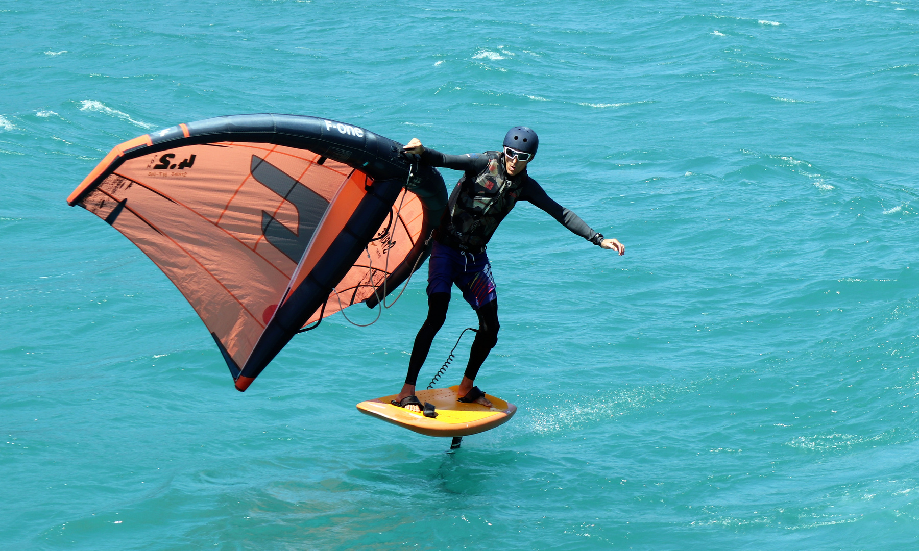 Windsurfing orange