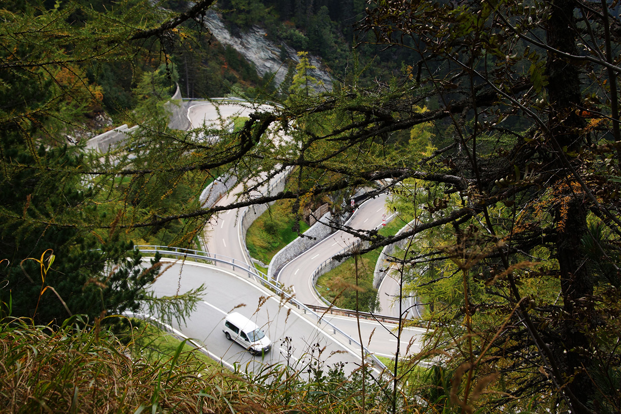 Windungen zum Maloja Pass