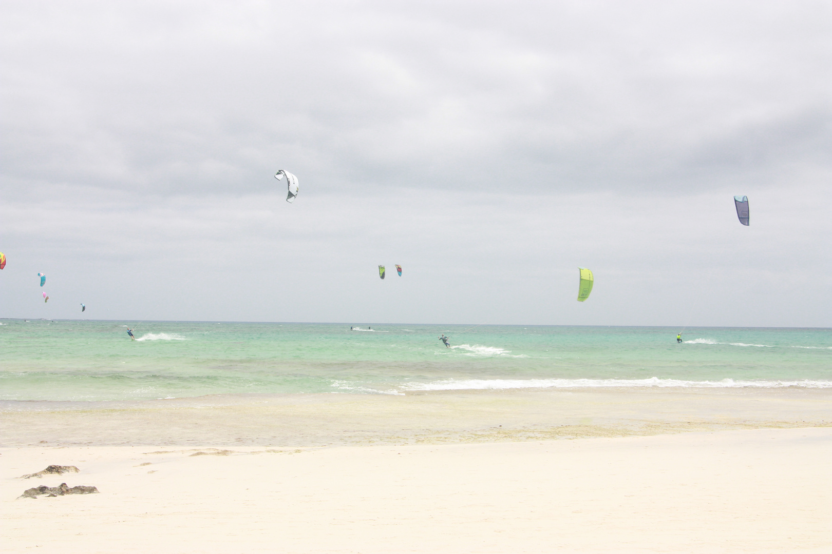 windy beach....