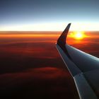 Wing (Airplane) at Sunset