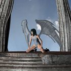 Winged Girl - royo style